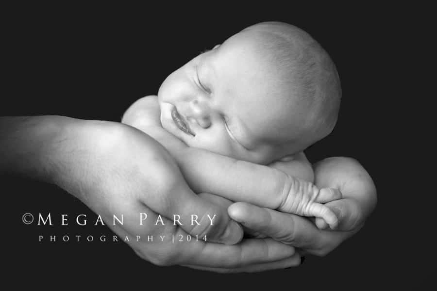 black and white-newborn-photography